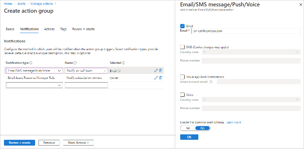 create action group - Inactive Users in Azure Active Directory