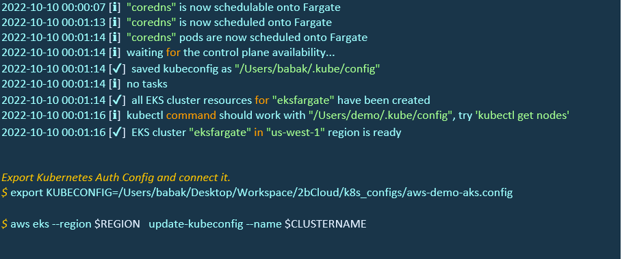 Run Serverless Containers AWS EKS with using Fargate and Knative 2